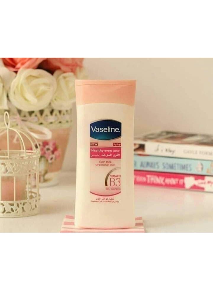 فازلين لوشن فازلين Healthy Even Tone موحد لون البشرة بفيتامين B3 – مرطب للجسم + حماية UV – رائحة منعشة – حجم كبير - Image 5